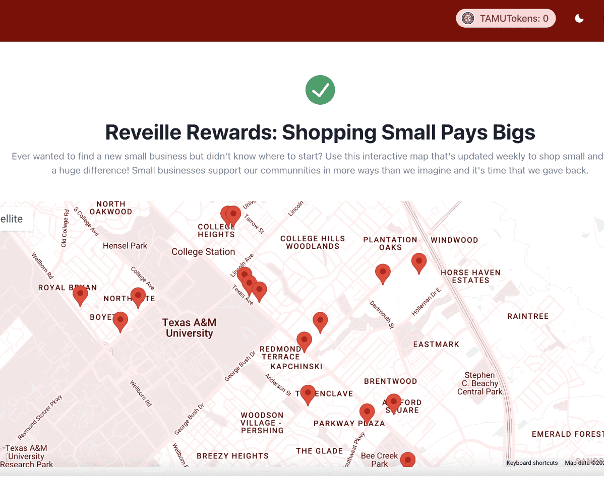 Reveille Rewards - Local-business loyalty app with OCR receipt scanning. Built with React, Django, Tesseract.js, ChakraUI, PostgreSQL.